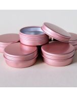 20ml Rose Gold Round Aluminium Tin with Screw Lid