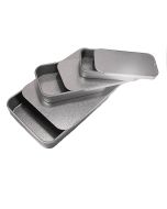 Set of 3 x Rectangular Tins with Slider Lid 10ml/20ml/40ml