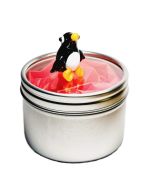 Mini Glass Penguin in Tin