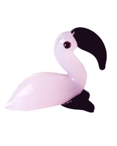 Fernando the Flamingo Miniature Glass Animal Figurine