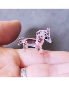 Ula the Pink Unicorn Miniature Glass Animal Figurine