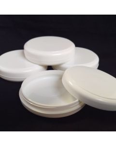 25ml Low Profile White Plastic Jar