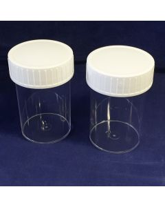 200ml Straight Sided Clear Jar with White Lid