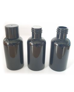 50ml Black Plastic Dropper Bottle