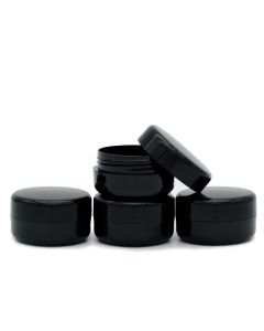 10ml Black Plastic Jar