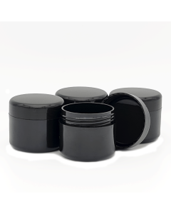 20ml Black Plastic Jar