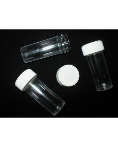 7ml Clear Tube with White Lid