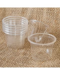 25ml Clear Plant Based Pot - NO LID - Pack of 100