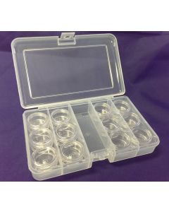 12 x Mini 5ml Jars in Case