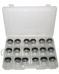 18 x 25ml/10ml Jars in Case